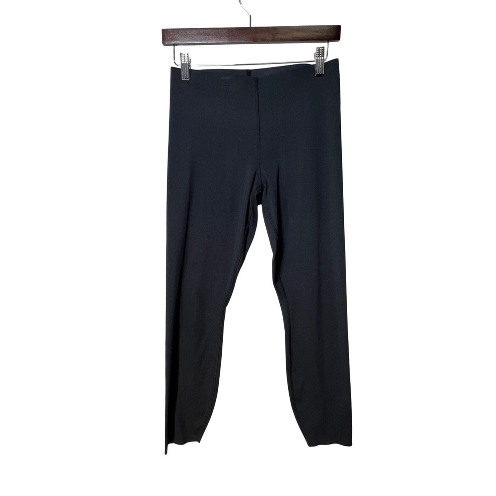 Good American Womens Leggings Compression High Rise 2 Black Activewear Gym Yoga